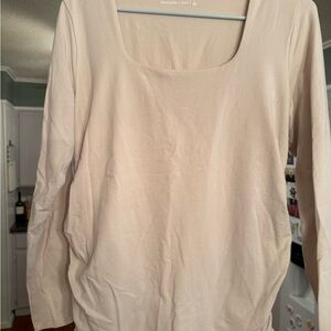 Abercrombie & Fitch Cream Maternity Shirt